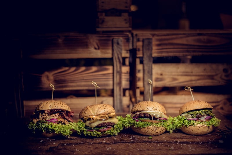 Burger on the grill